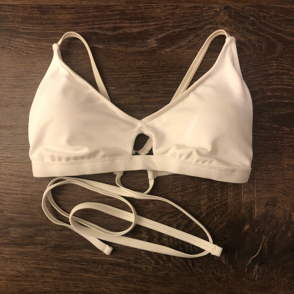 White bikini top